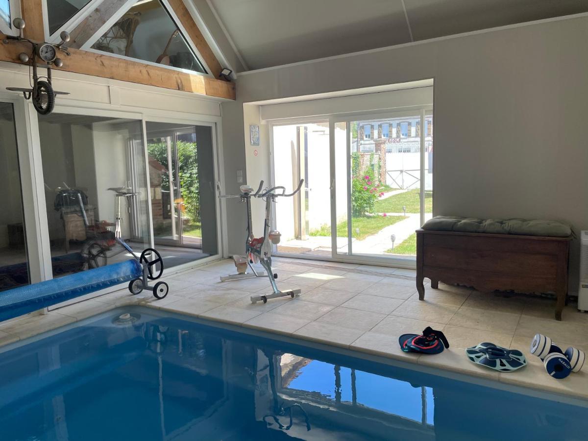 Villa Fontaine Avec Piscine Interieur Chauffee-Maison De Campagne Familiale -Ideal Vacances Ou Sejour Professionnel -3 Chambres-Bureau Separe -Lit Bebe - Parking Facile & Gratuit Екстериор снимка